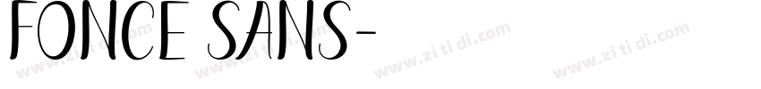 Fonce Sans字体转换
